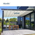 AlunoTec Outdoor Sun Shade Aluminum Retractable Awning Deck Patio ...