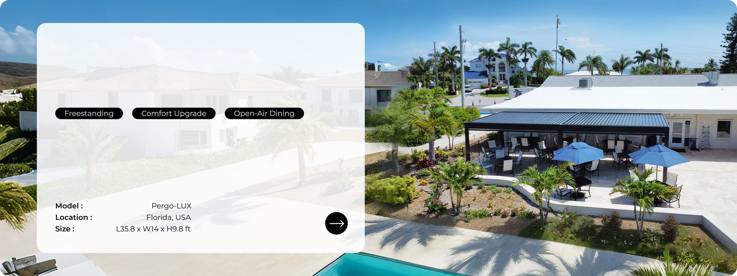 outdoor cafe pergola