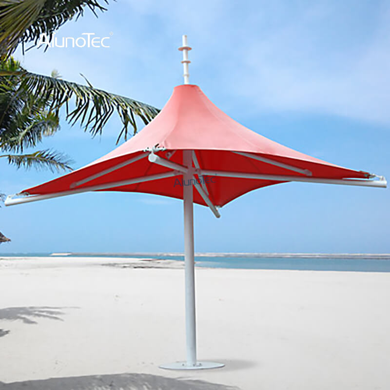 AlunoTec Aluminum Membrane Structure Outdoor Table Umbrellas Cafe Sun Umbrella Pergola Parasols 