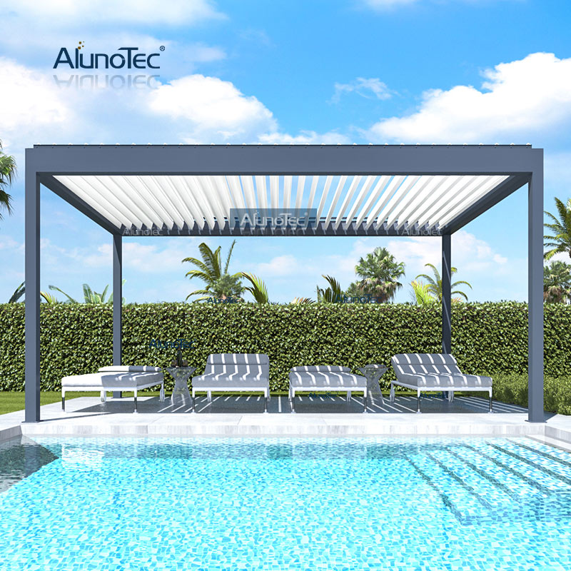 Alunotec Adjustable Louvre Roof Awnings, Adjustable Patio Cover Kits