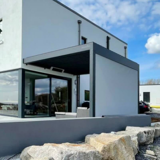AlunoTec 3x6 4x6m Smart Drainage System Custom Aluminum Pergola for Irish Rainy Weather