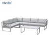 Outdoor Garden Furniture Modular Patio Sectional Sofa Set with Table