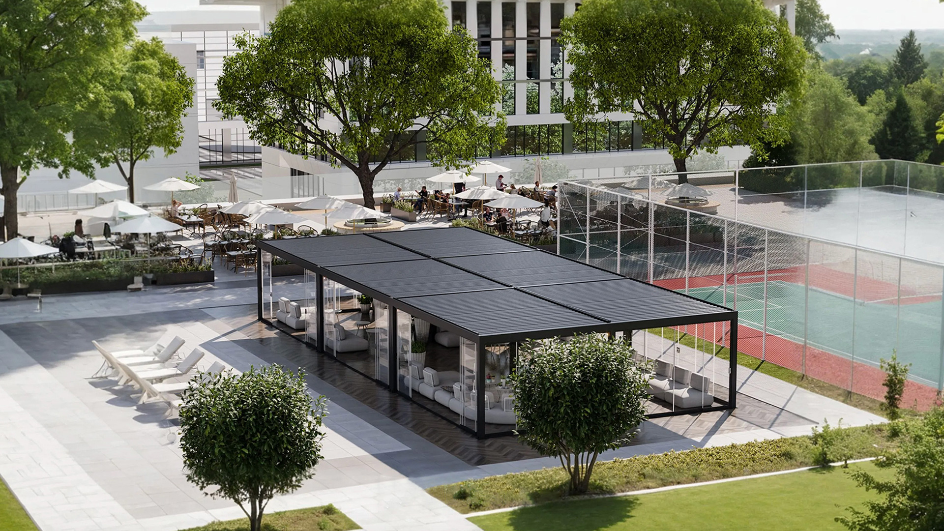 heavy-duty custom pergola