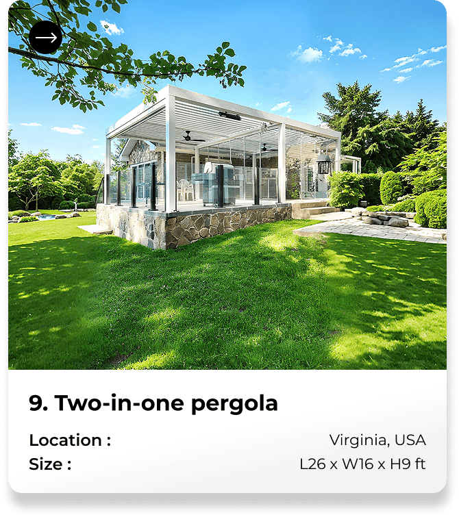pergola 4x8m