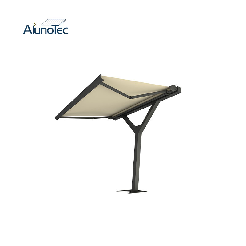 AlunoTec New Outdoor Y-Type 2.5X3M 3.5X3M Motorized Manual Full Retractable Awning with LED Light