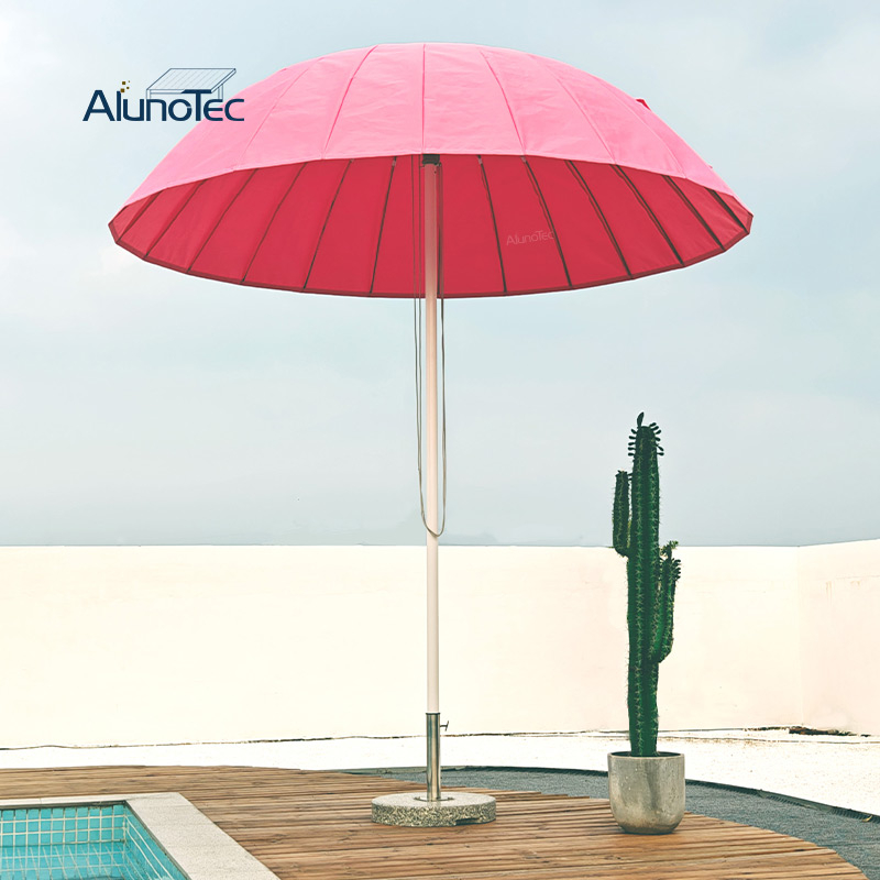 AlunoTec New Square 2.5x2.5m 3x3m Outdoor Patio Roman Cantilever 360° Rotation Garden Umbrella
