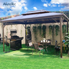 Hardtop Aluminum Outdoor Roof Gazebo Roman PC Canopy with Polycarbonate