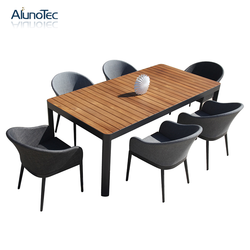 Aluminium Patio Dining Set Garden Furniture with Upholstery Seat Buy
