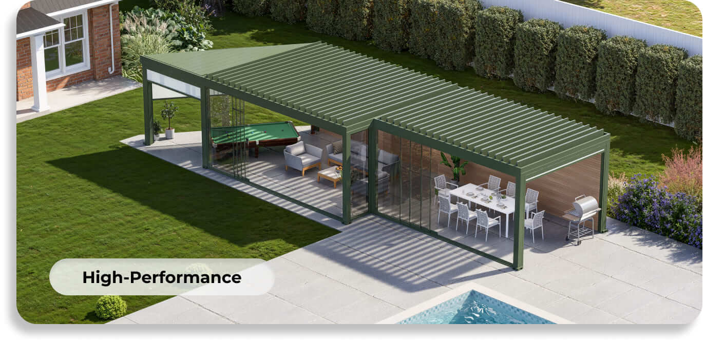 louvered pergola