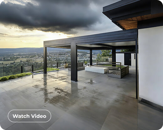 wind-resistant pergola