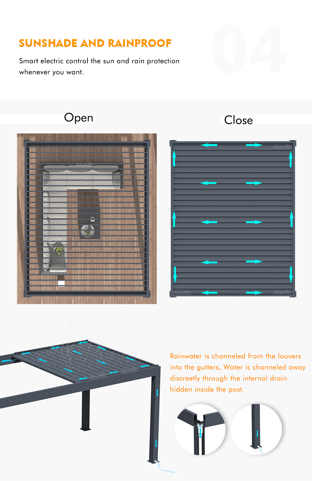 aluminium pergola kit