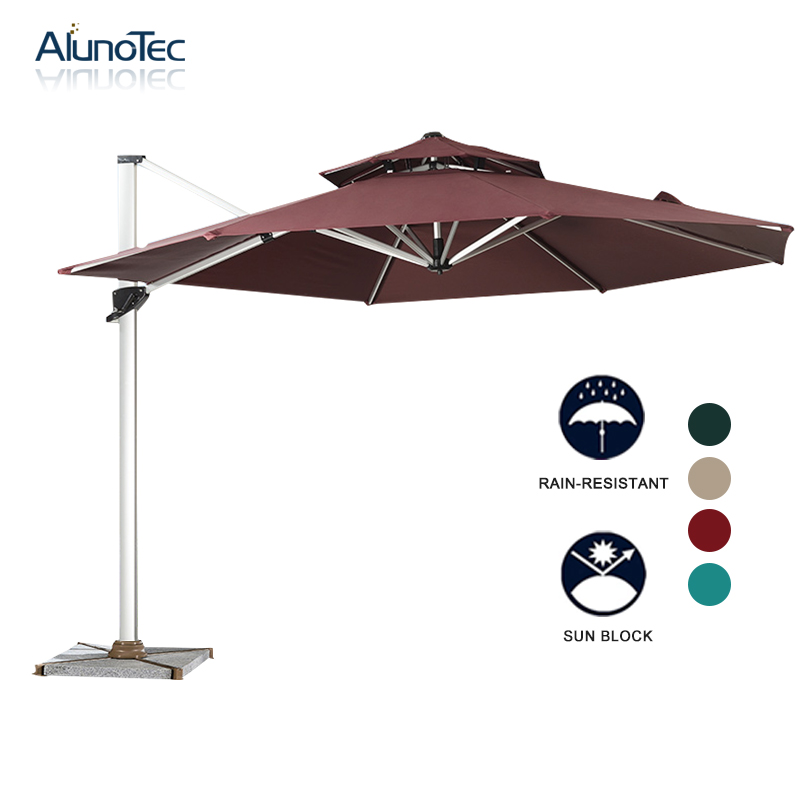 Outdoor Canopy Patio Umbrella with 360 Degree Rotation