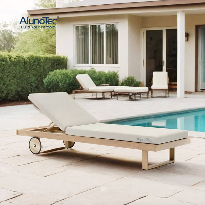 AlunoTec New Rainproof Sun Screen Outdoor Furniture Recliner Sofa Dining 4 Sets