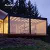 AlunoTec 10’ Deep X 24’ Wide Concrete Raised Deck Motorized Pergola with Led Light