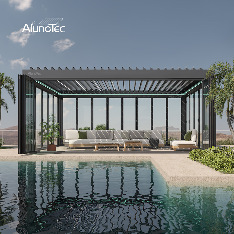AlunoTec Custom Size Pergola 5x5m 5x6m 5x7m