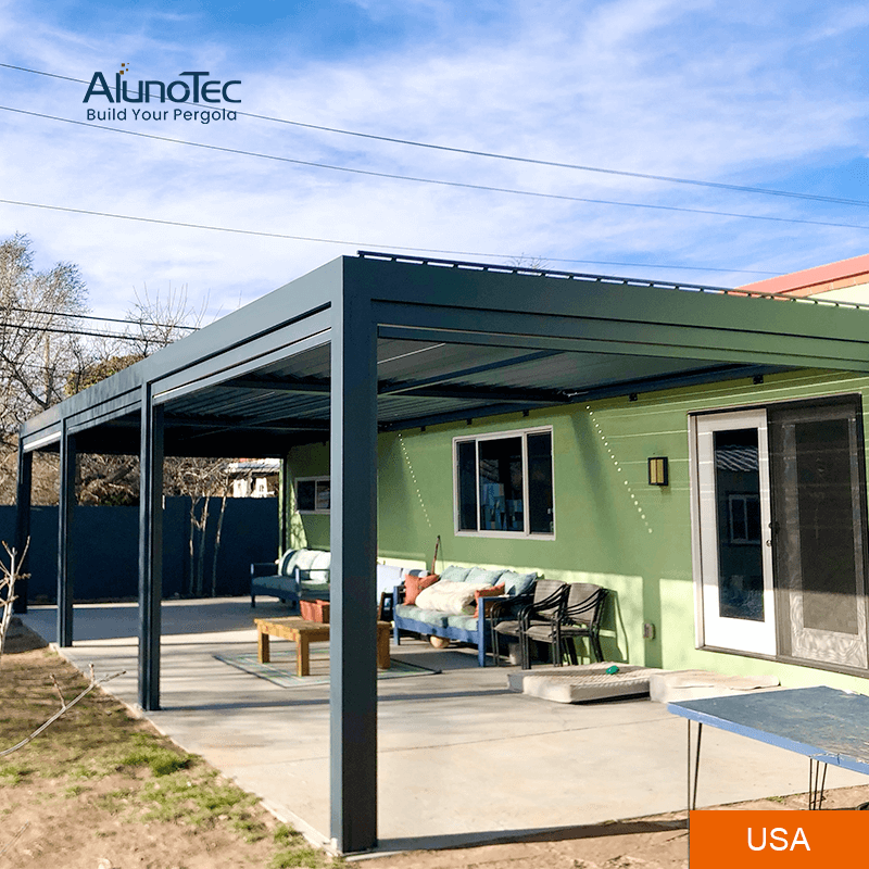 AlunoTec All USA Pergola Installation Services Motorized Custom Patio Cover 