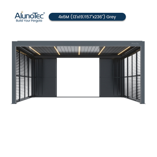 AlunoTec 4x6m 6x7m 4.5x7m No Center Post Pergola