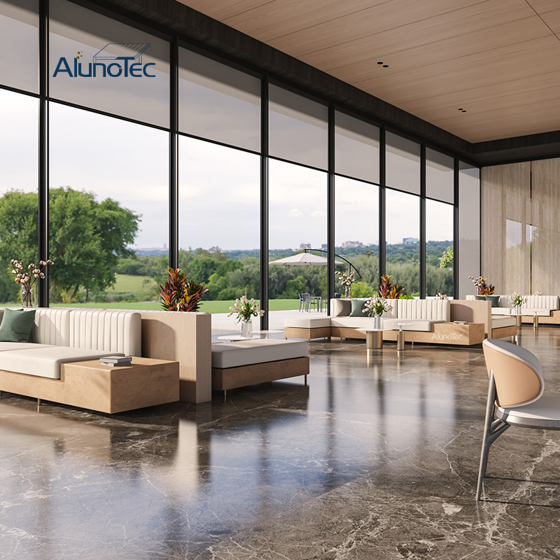 AlunoTec Commercial Hotels Offices Libraries Exhibition Halls And Sun Protection Custom Large-size Roller Blinds 