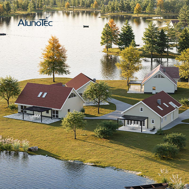 AlunoTec Real Estate Modular Housing Villa Neighborhoods Countryside Properties Garden Patio Pergola 