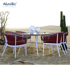 Outdoor Rope Woven Garden Dining Set Furniture Patio Sets