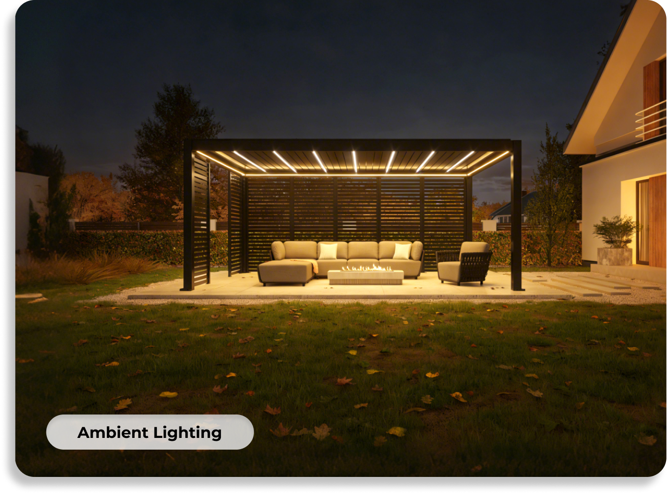 Pergola with Led Light
