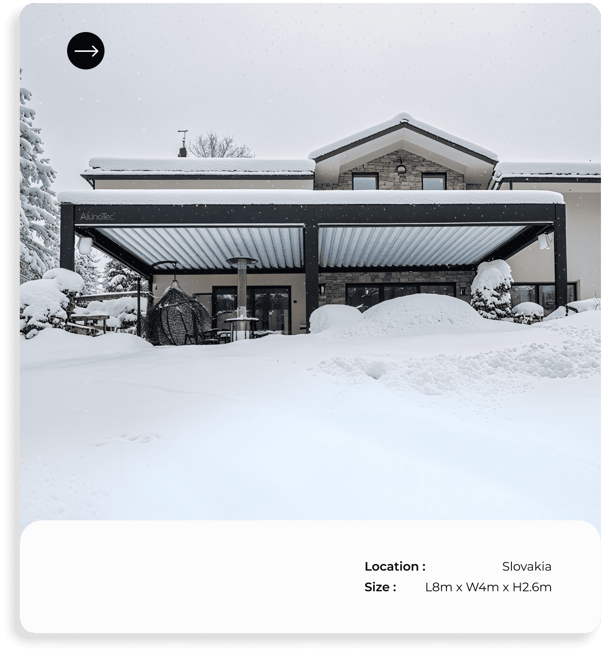 winter pergola