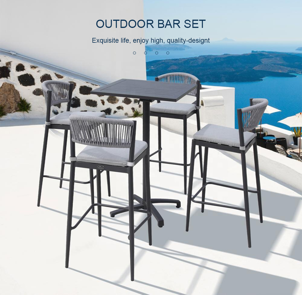 Bar Sets Garden Patio Furniture with Stool Chairs and Tables (1)