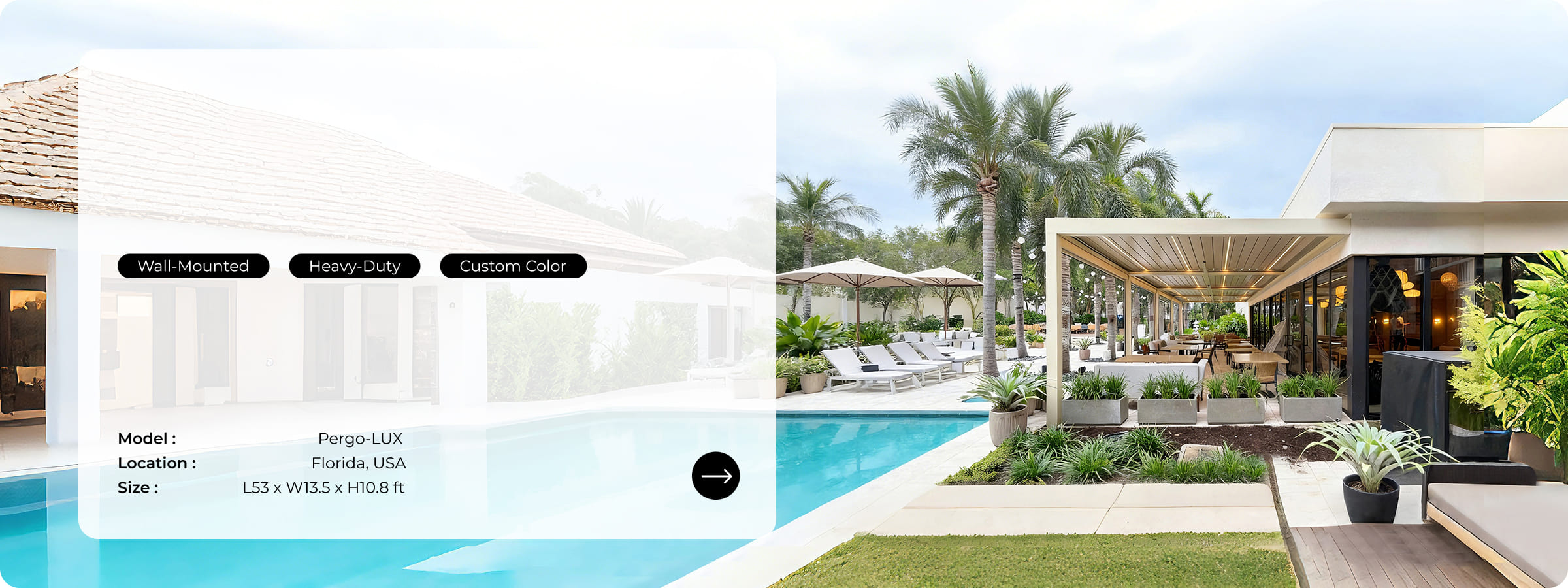 Restaurant Pergola in Florida