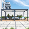 AlunoTec Manual Opening Roof Aluminum Louver Pergola wth Crank For Garden