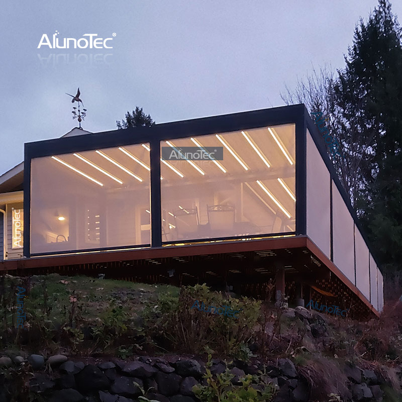AlunoTec Motorised Canopies Pergo Eco Style Pergola Pavilion Backyard Structure 