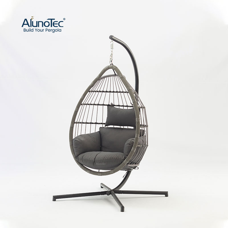  AlunoTec Outdoor Deck Garden Backyard Swing Seat Stylish Patio Basket Hanging Egg Chair