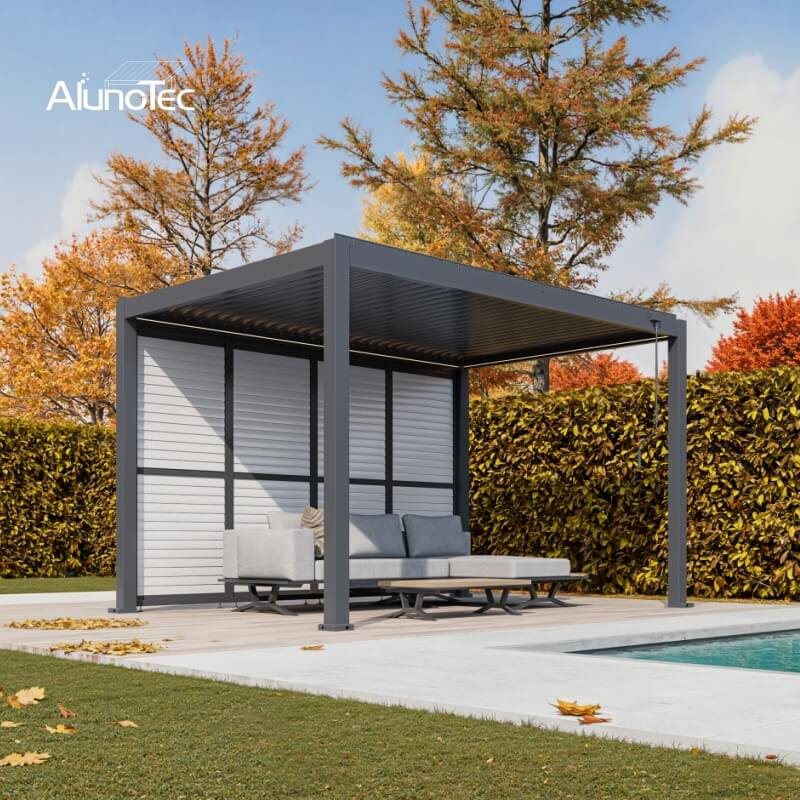 pergola with Slatted Fence