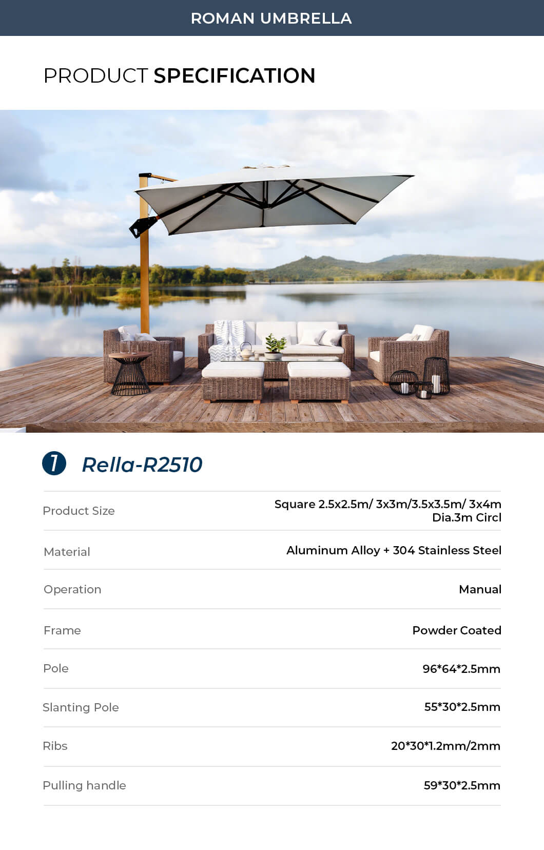 Outdoor Roman Umbrella (3)