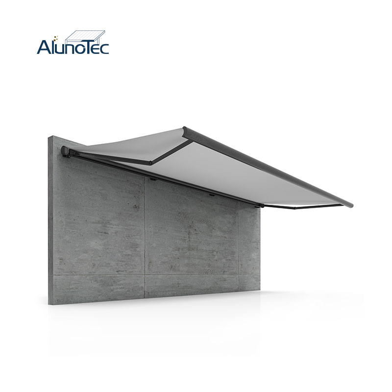 AlunoTec 2.5x2.5m 3x3m Electric Window Door Full-cassette Awning with GOB Light