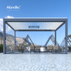 AlunoTec Metal Outdoor Tent Aluminum Pergolas Gazebo Bioclimatic Louver Arches Arbours Pergola