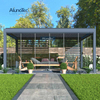 6 * 3 * 3m Free-standing Garden Shade Pergola Louver System Spa Privacy Area with A Rear Screen