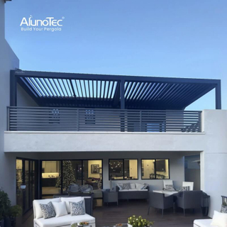 AlunoTec 10x10 24x24 Home Garden Rainproof Sunshade Second Floor Terrace Pergola