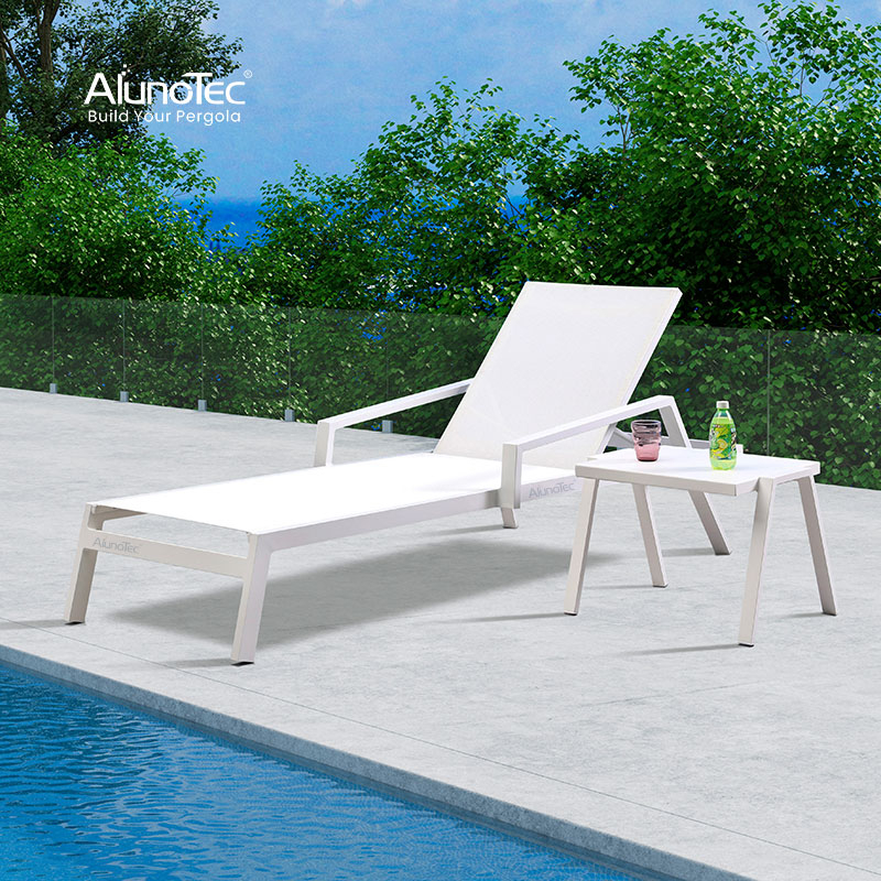 AlunoTec Balcony Lounge Furniture Outdoor Sets Pool Deck Loungers