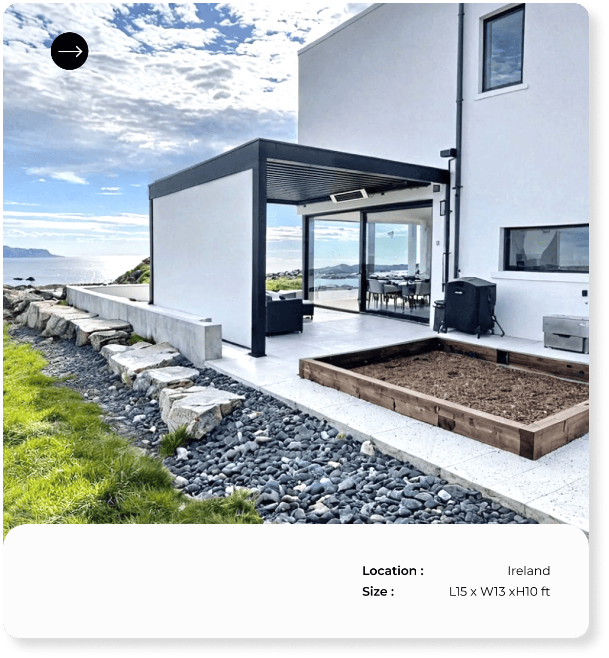 seaside pergola