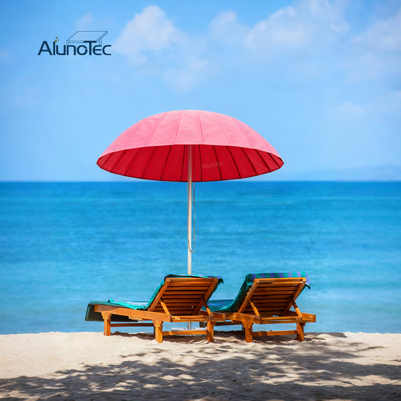 AlunoTec 3m UV Protection Beach Patio Pool Garden Umbrella Round Parasol