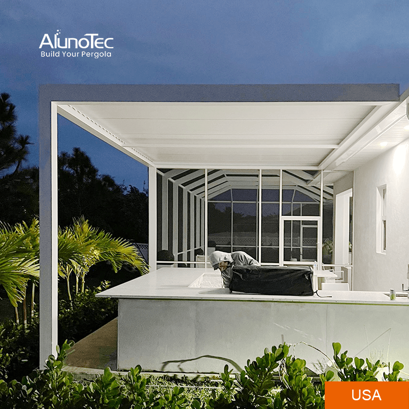AlunoTec All USA Pergola Installation Services Motorized Custom Patio Cover 