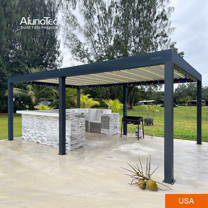 AlunoTec All USA Pergola Installation Services Motorized Custom Patio Cover 