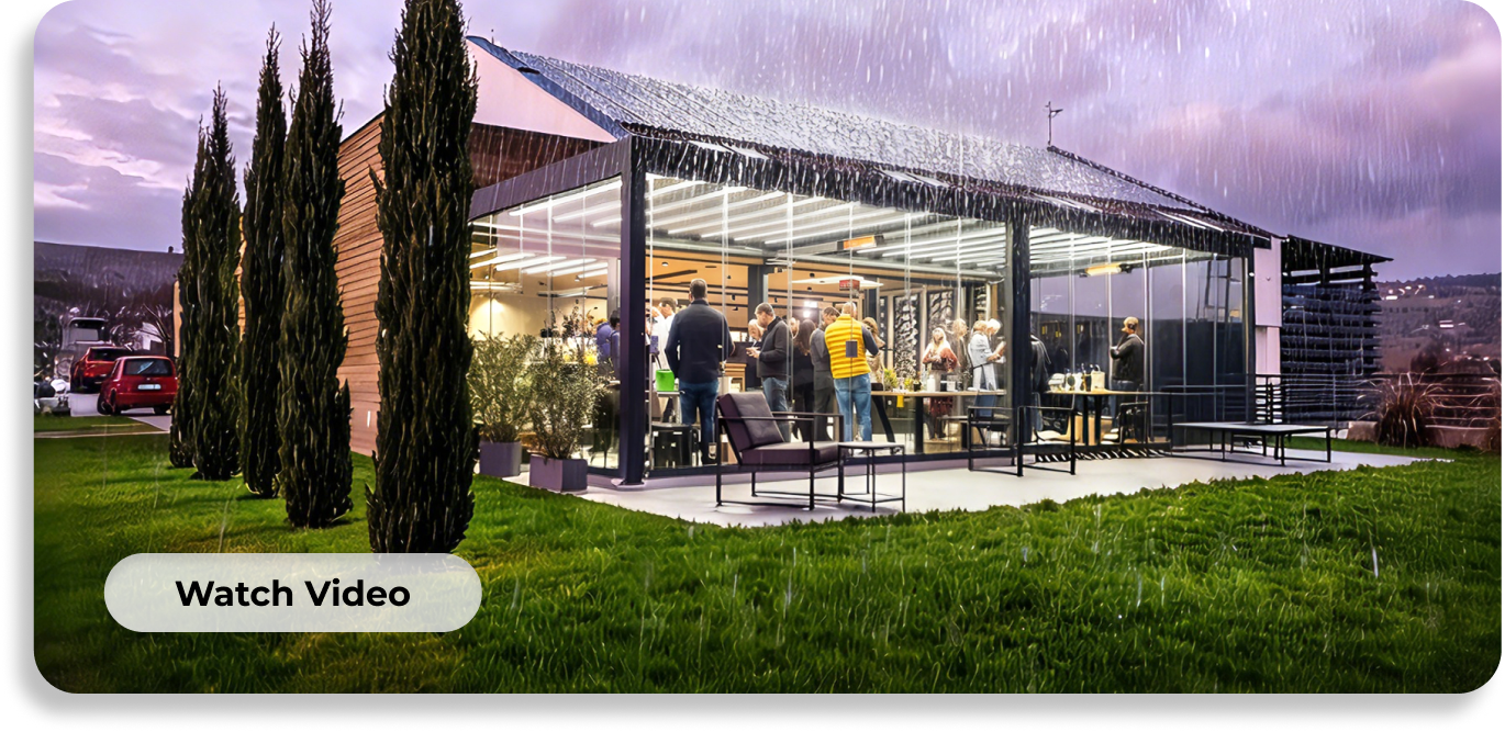 waterproof pergola roof