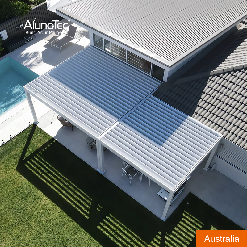 AlunoTec Louvred Opening Roof Pergola for Australia