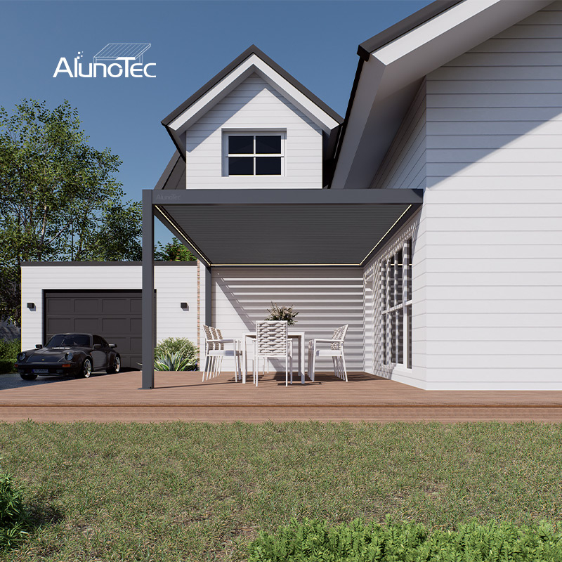 AlunoTec New Wholesale Modular 6063 T6 Aluminum Pergola System for Bulk Outdoor Projects