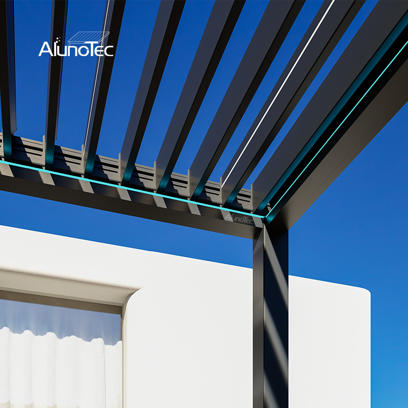 AlunoTec New Easy to Install Heavy-Duty Custom Motorized Pergola