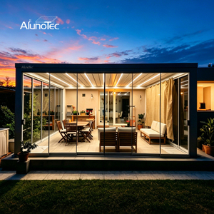 AlunoTec 10x10 8 x 16 12x16 16x20 Custom Spring Summer Motorized Louvered Pergola Price