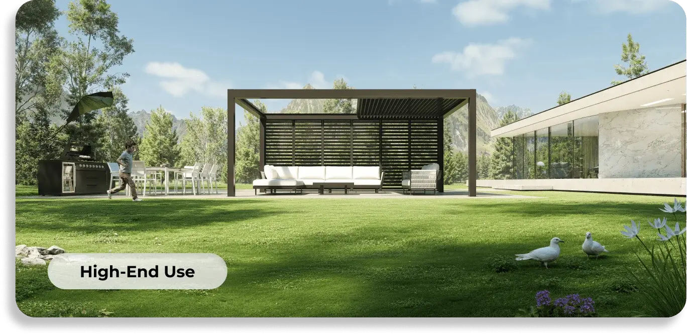 pergola with retractable roof