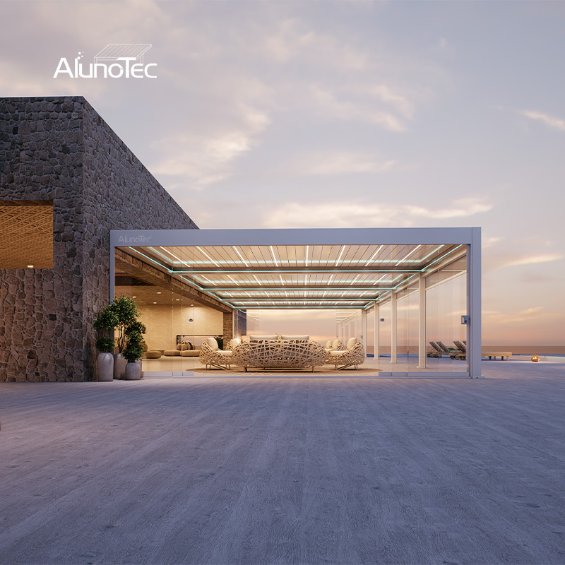 AlunoTec Custom Motorized Louvered Pergola