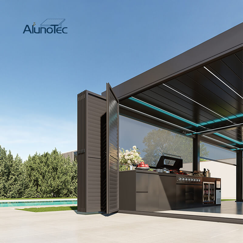 AlunoTec Custom Louvered Pergola for Outdoor Living